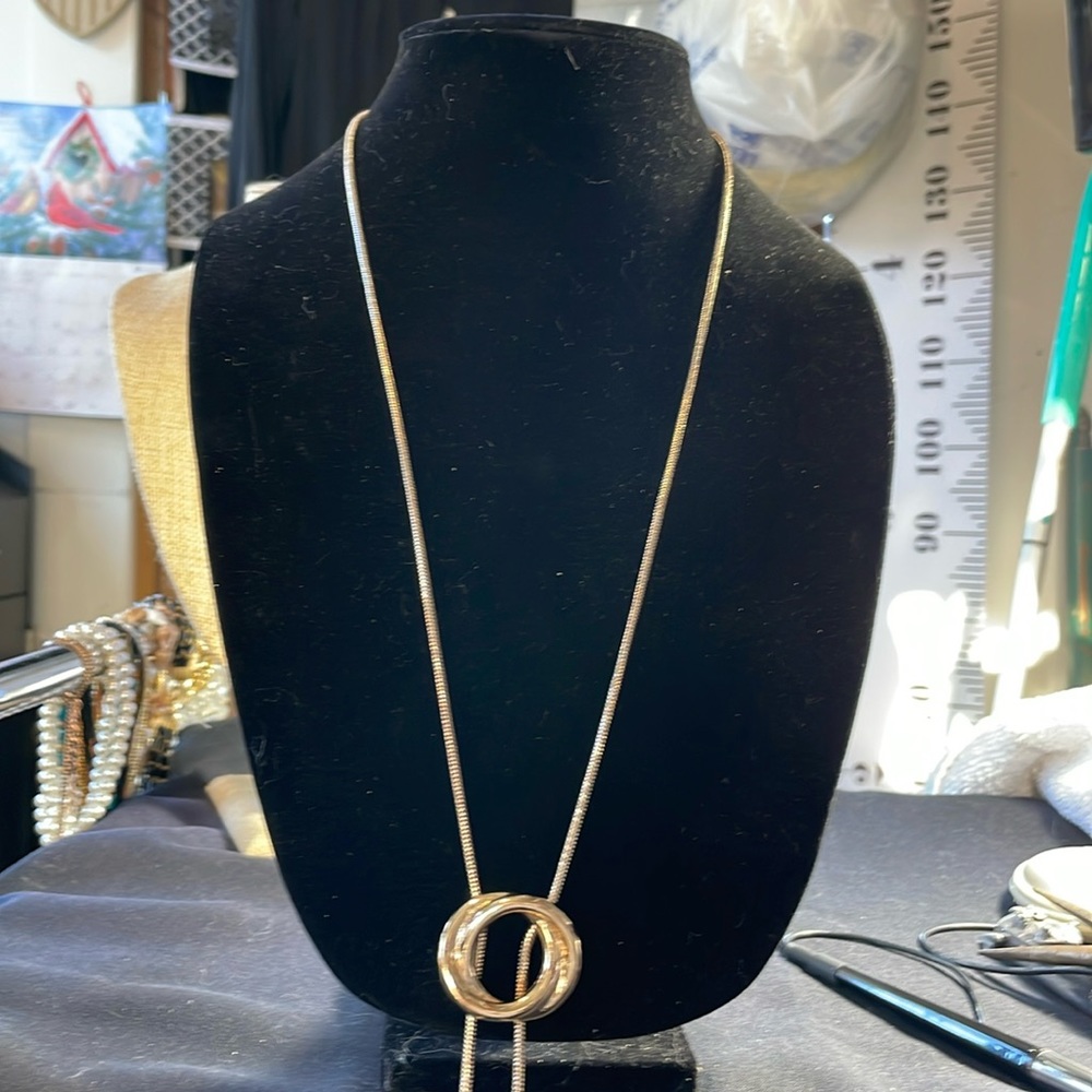 Gold tone necklace